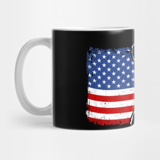 Proud Labrador Lab American Flag patriotic dog Mug